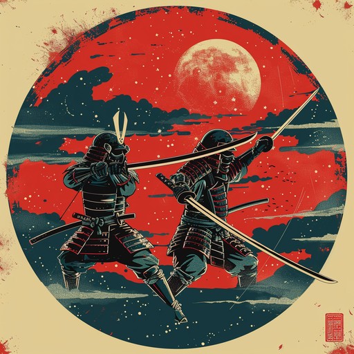 Dive into a stellar world where samurais fight under cosmic skies. This instrumental combines traditional japanese sounds with modern electronic elements, offering a breathtaking soundscape filled with mystery and majesty.