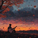 haunting melody capturing autumn's solemn twilight essence.