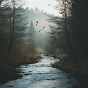 soft bird chirps accompanied by water sounds