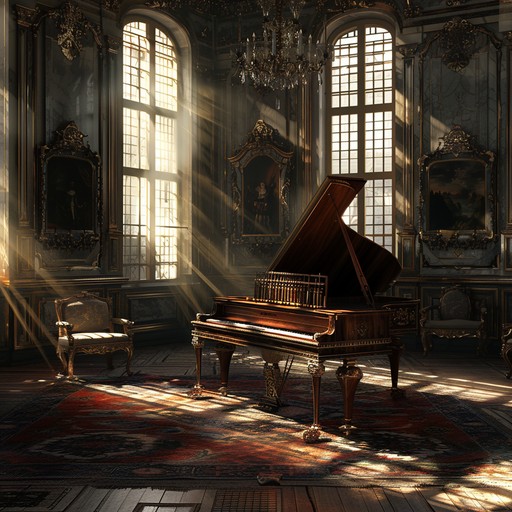 A deeply evocative baroque instrumental that captures the changing emotions of twilight, blending regal harpsichord melodies with introspective string arrangements. The piece moves through a rich tapestry of complex harmonies and counterpoints, reflecting melancholy, nostalgia, and a sense of romantic longing