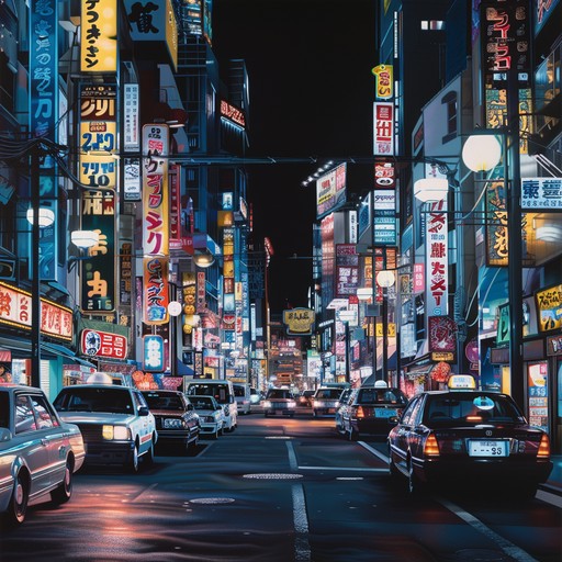 Imagine the electrifying buzz of tokyo at night, as the city's neon lights blur past in a dizzying display of color and energy. This track captures the essence of a thrilling, high speed night ride through tokyo, with swift harmonics and a pulsating rhythm that embodies the city's vibrant nighttime adventure.