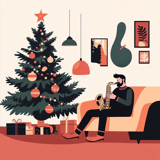 A lively muzak instrumental blending festive bells and smooth jazz elements to create a cheerful and uplifting atmosphere perfect for holiday settings.