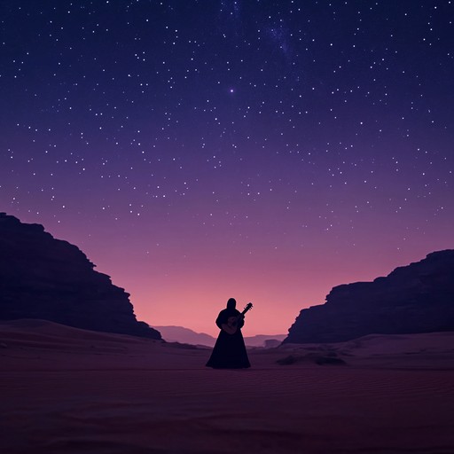 Inspired by the evocative sounds of ancient middle eastern traditions, this composition features the mesmerizing melodies of the oud accompanied by subtle, rhythmic percussion, creating a captivating and mysterious soundscape akin to a caravan traveling under the stars.