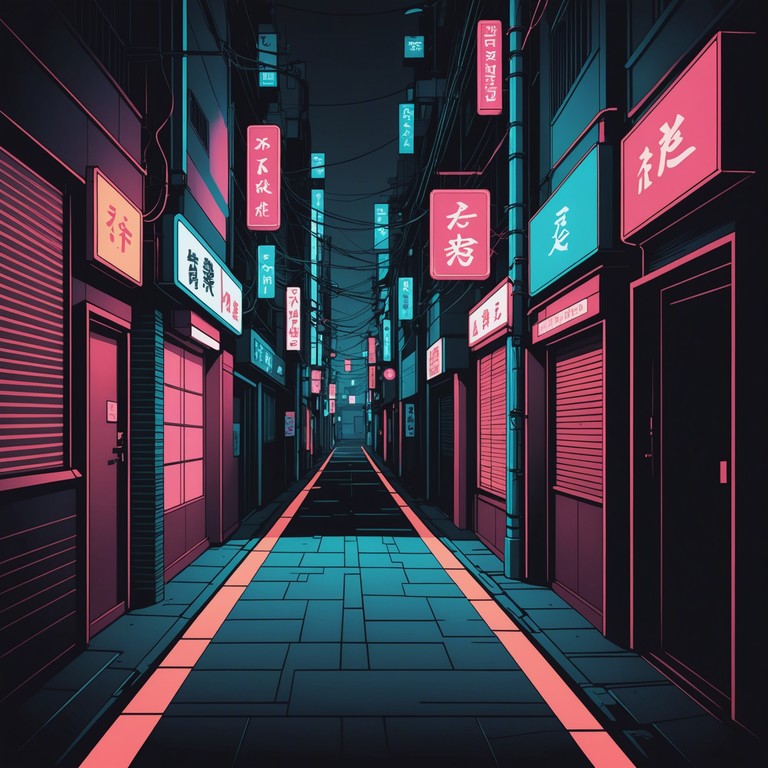 This track layers haunting vocaloid melodies over a backdrop of minimalist electronic beats, capturing the strange interplay of light and darkness in urban tokyo. Drawing inspiration from j pop's distinctive style, it merges it with eerie, supernatural elements, mimicking the experience of walking through akihabara at night, where the bright neon lights meet the quiet, unsettling whispers of the city.