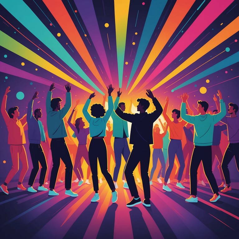 This track features a pulsating rhythm with lively techno beats aimed at high energy celebrations, blending classic techno vibes with futuristic soundscapes that ignite the joy of any festivity.