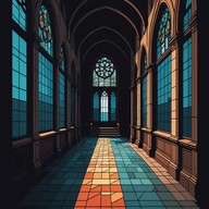 spiritual darkness with a haunting organ background
