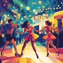 instrumental salsa bursting with energy, igniting ecstatic dance vibes