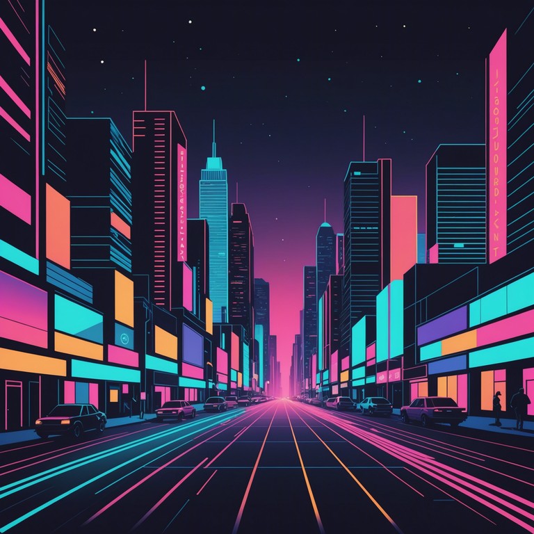 This instrumental piece features a blend of nostalgic 80s synth sounds with modern deep bass lines, creating an atmosphere of cruising through neon lit streets at night. Its catchy melody and groovy rhythm make it perfect for energetic, stylish settings.