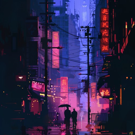 A dubstep track that embodies the journey of mythical guardians in a neon lit, cyberpunk metropolis. The composition combines intense bass lines with ethereal synth pads to create a powerful narrative of triumph over darkness.