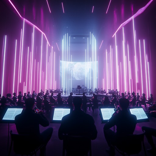 An epic instrumental piece that combines traditional orchestral symphony with futuristic electronic soundscapes, creating a powerful and immersive journey through uncharted dimensions.