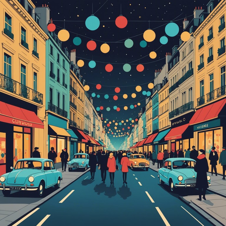 Transport yourself to a pulsating parisian holiday celebration, where electronic beats merge with festive cheer, creating an unforgettable soundtrack that epitomizes the spirit of joy and community in the city of lights.