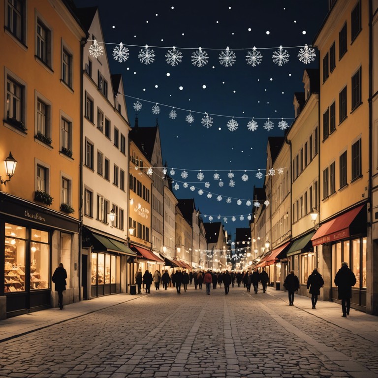 Imagine walking through a munich festival during winter, where each note played captures the heart and soul of the city's festive spirit, complemented by the rich, warm timbre of an accordion.