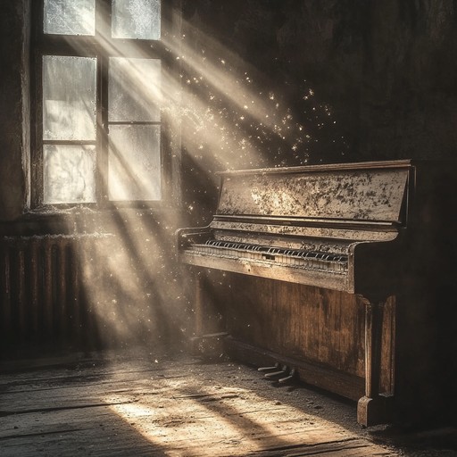 A haunting solo piano composition that delves into the depths of longing and unspoken farewells, with delicate notes that linger in the air, painting a soundscape of wistful yearning and emotional vulnerability.