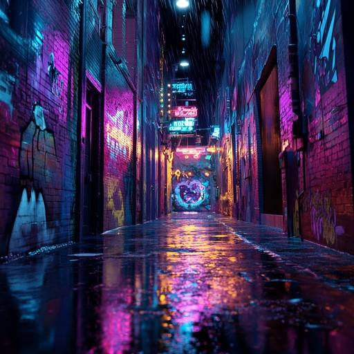 A hypnotic blend of raw, distorted guitar riffs and shimmering synths transport the listener to neon lit urban alleys, where the grit of the streets meets the glitz and glamour of nightlife. The song pulsates with an electrifying energy, juxtaposing rough, edgy textures with sparkling, glittery melodies. Perfect for capturing the contrast of an urban night out, filled with both raw edge and dazzling allure