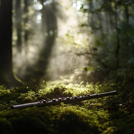 Extended journey of a lone flute exploring the surreal and tranquil beauty of a forest shrouded by dawn's early fog. Perfect for relaxation and meditation sessions