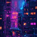 a whimsical synthwave journey through neon drenched, nostalgic landscapes.