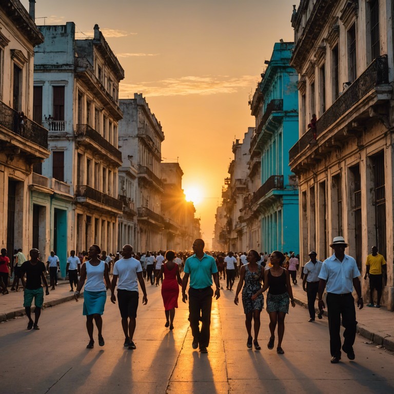 Imagine the sun rising over havana, casting warm golden hues while lively, heartwarming melodies of mambo music fill the air creating an atmosphere of joy and nostalgia. This track captures the essence of a perfect morning with its gentle yet uplifting mambo beats, providing a musical backdrop that invites you to dance or simply relax and cherish the moment.