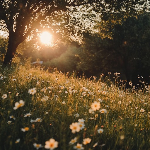 Picture a delicate ballet in a meadow, where every movement is in sync with the soft, flowing music of a piano backed by an exquisite orchestral arrangement. This piece aims to convey a sense of pure tranquility and peaceful reflection, like a gentle breeze on a warm summer day.