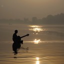 sitar leads a sunrise meditation melody