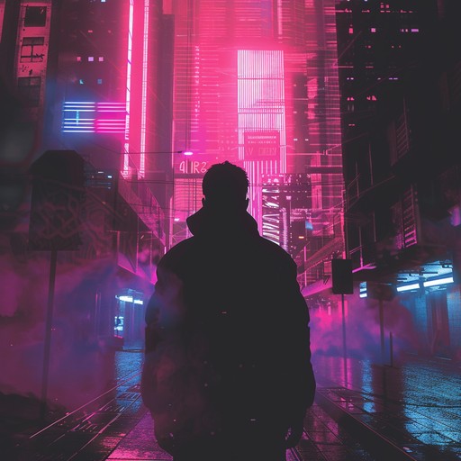 Dive into the heart of a cyberpunk cityscape with this alluring track. Using pulsating synthesizers and deep electronic beats, it creates a hypnotic atmosphere perfect for a sensual, late night urban adventure.