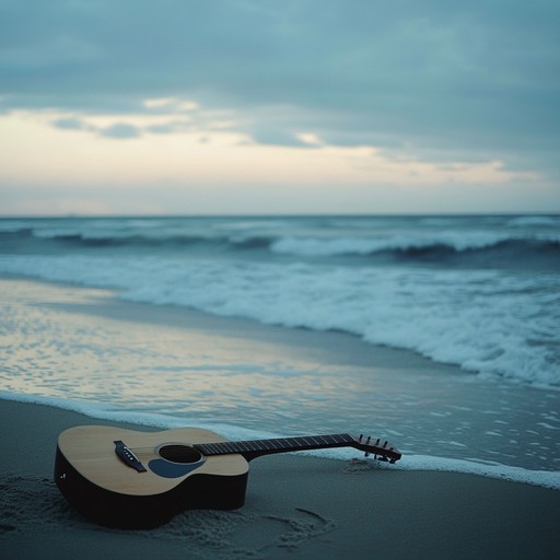 This instrumental bossa nova captures the serene beauty of a deserted beach with the soft strumming of a guitar, evoking feelings of melancholy and reflection, ideal for solitary evenings.