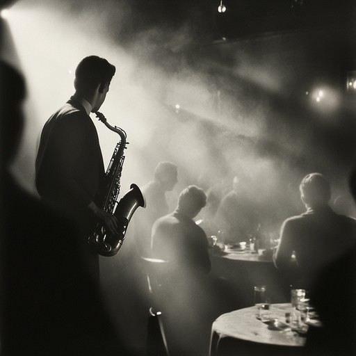 A captivating jazz track with swinging rhythms and intense saxophone solos, taking listeners back to the vibrant dance halls of the 1940s. This piece is filled with passion and energy, perfect for igniting romantic feelings.