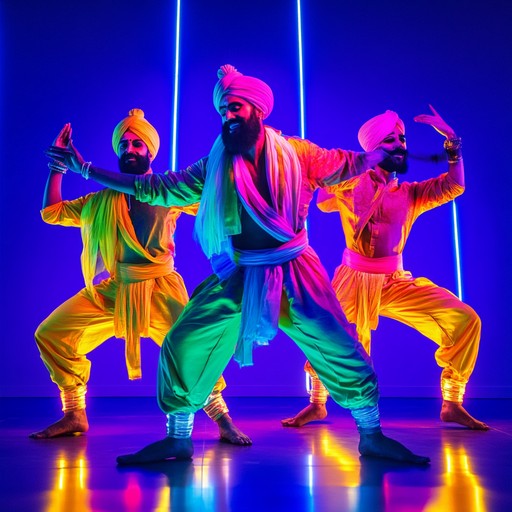 Combining the infectious rhythms of traditional bhangra with contemporary electronic beats to create an exhilarating and danceable track. This music blends deep punjabi roots with a youthful, global appeal, maintaining the lively spirit of bhangra while incorporating modern music technologies.