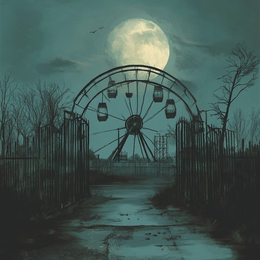 An instrumental track featuring haunting melodies reminiscent of an abandoned carnival under the mysterious glow of a full moon. As the listener explores this sonic landscape, they encounter ghostly echoes and strange, distant laughter that send shivers down the spine.