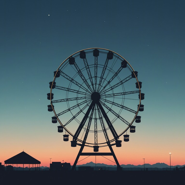 This alternate version emphasizes more on the desolation and poignancy predominant at nightfall when the laughter fades, with shadows stretching long across the barren spaces of a once lively carnival. The cover art is intended to reflect those moments under a dim sky, evoking deeper introspection.