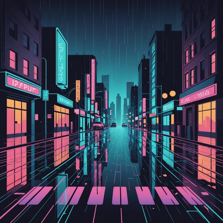 In a sprawling cyberpunk city, drenched in neon and perpetual night, a solitary saxophone captures the essence of urban solitude and technological despair. Echoing through rain soaked streets, the melodies reflect off glass towers, weaving tales of isolation in an overconnected world.