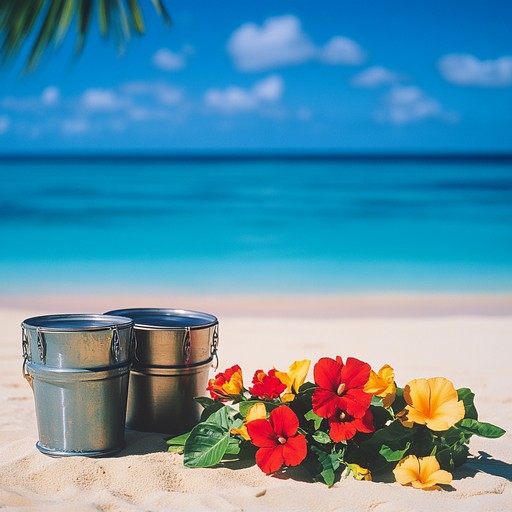 A lively instrumental piece that combines upbeat rhythms and tropical melodies to transport the listener to a sunny island paradise, filled with the sounds of steel drums and gentle ocean breezes.