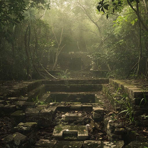 Strong, rhythmic elements paired with eerie wind instruments create a deeply unsettling soundscape, evoking images of secretive jungle ceremonies under the moonlight. Traditional sounds merge with modern production techniques to form a pulse pounding, immersive experience.