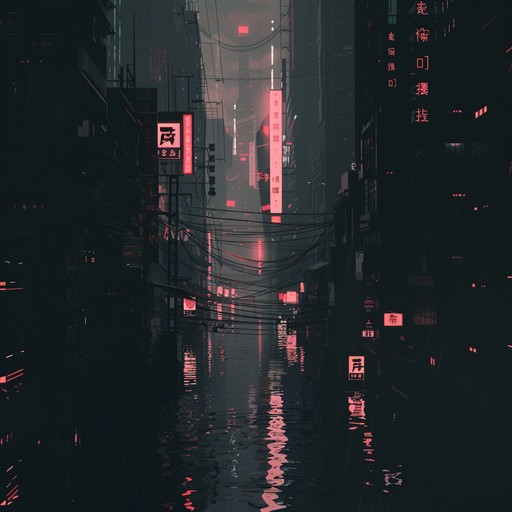 Emerging from the shadows, this track interlaces haunting melodies with futuristic synthetic layers. Echoing through a desolate cyberpunk landscape, the music is a perfect blend of dark, eerie atmospheres and mechanical rhythms. The listener is transported to an alternate universe where digital and organic worlds intertwine, creating a unique auditory experience.