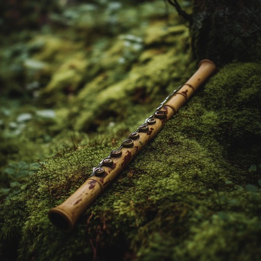 Imagine a soundtrack that embodies the soul of the forest through its mesmerizing and soft flute melodies, inviting the listener to a journey of self discovery and connection with nature.