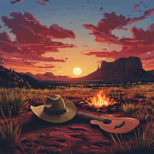 An evocative instrumental piece blending western guitar twangs with sultry melodies, painting a picture of moonlit deserts and forbidden romances.