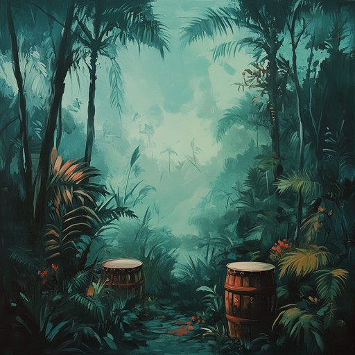 A captivating blend of afro cuban percussion and haunting melodies, creating an atmosphere of mystery and intrigue. The music takes you deep into a mystical jungle, where every beat and note unveils a new layer of the enigma. The rhythmic complexity and the ethereal harmonies bring forth a sense of ancient rituals and hidden secrets.