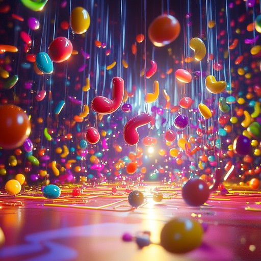 A lively instrumental that combines quirky kazoo sounds with vibrant electronic beats. This unusual fusion creates a joyful and energetic track that feels like jellybeans bouncing in a festive parade.