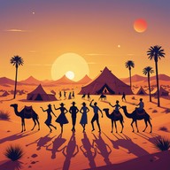 energetic beats with middle eastern flair