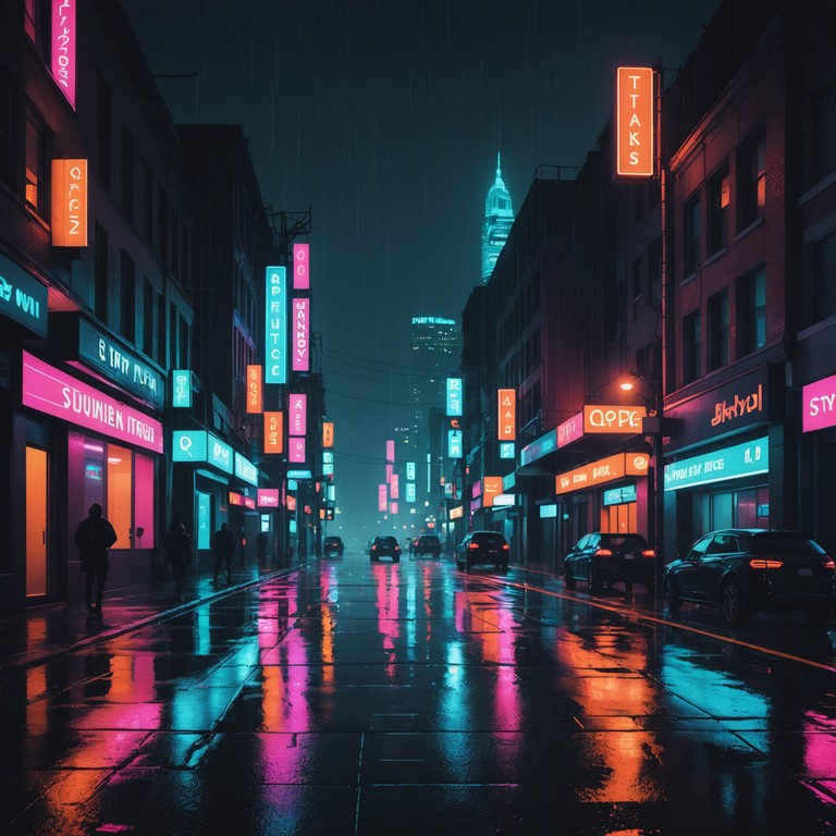 In a backdrop of a futuristic, neon lit cityscape, this tender techno track features gentle, pulsating beats beneath layers of synthesized sounds that evoke a sense of nostalgic futurism. Ideal for late night drives through a city that never sleeps, the music combines modern electronic vibes with a tender, introspective mood.