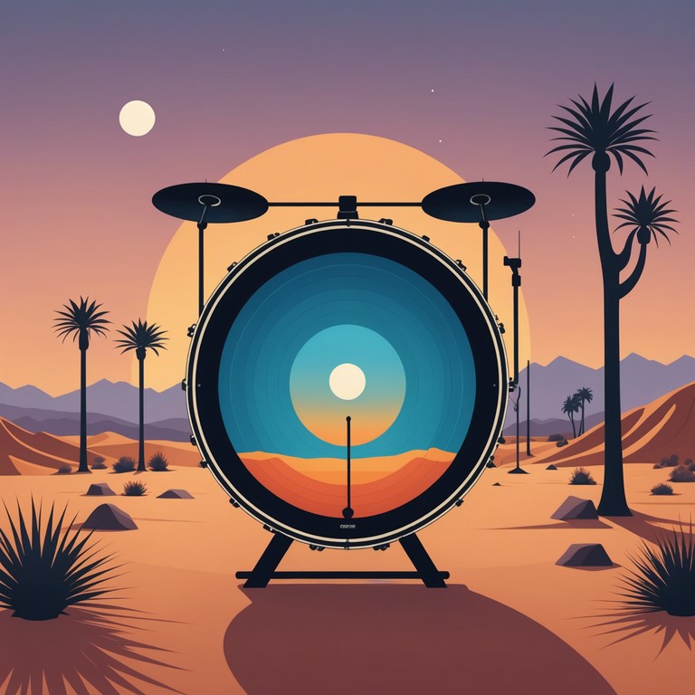 A musical narrative that captures the essence of tranquility and the mystery of the desert. The hang drum's distinctive melodies conjure images of distant lands, merging with soft rhythmic elements to create a harmonious, hypnotic soundscape.