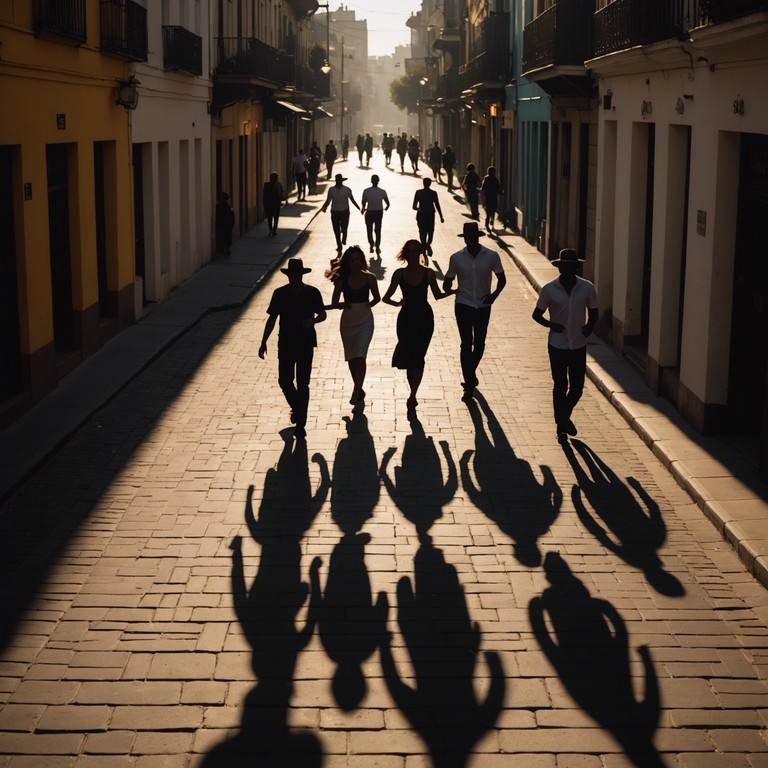 Transport yourself to a havana street, feeling the deep, rhythmic pulse of the night and the mysterious allure of cuban rumba. This song is a sensory journey through the romance and mystery of cuba, accentuated by the echoes of conga drums under a star filled sky.