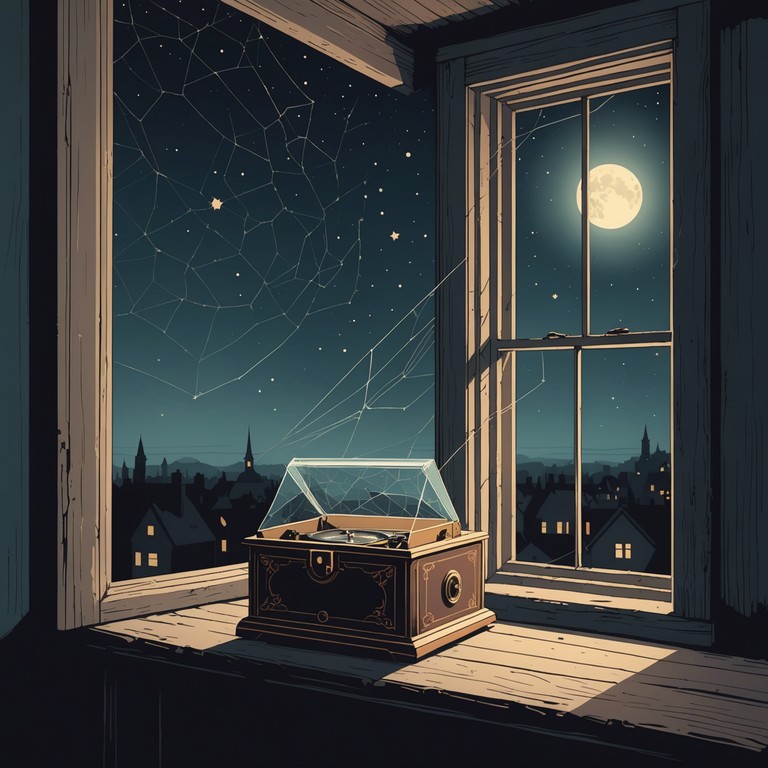 This track conjures an atmosphere of a forgotten childhood realm, blending the innocence of nursery rhymes with intricate, mysterious undertones. The melody, delivered through the haunting timbre of a music box, invites the listener into a world of whimsical shadows and ethereal whispers, where each note echoes the untold stories of a mystical past.