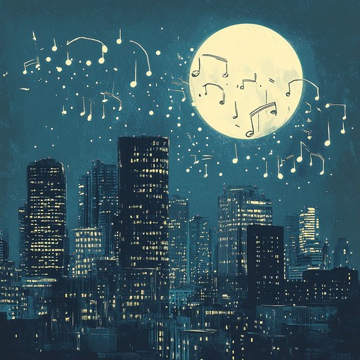 A spirited instrumental combining lively jazz elements with upbeat house beats, evoking the vibrancy of a city at night.