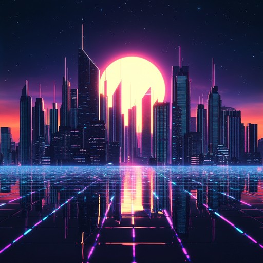 Immerse yourself in vibrant, neon soaked cityscapes powered by euphoric retro synth rhythms. This track captures 80s nostalgia, infusing it with an electric, uplifting energy.