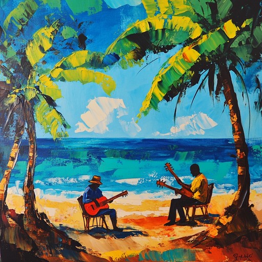 A lively and cheerful instrumental reggae tune that evokes the warm and vibrant atmosphere of a tropical beach party. The infectious guitar and bass grooves, combined with dynamic percussion, create a sense of joy and relaxation, ideal for both dancing and unwinding