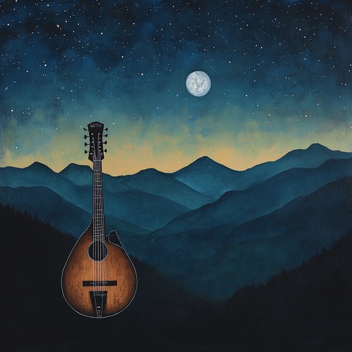 An instrumental bluegrass piece that captures the essence of blossoming romance in the appalachian mountains, with gentle mandolin melodies and tender harmonies under the moonlit sky.