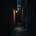 a heart pounding, suspenseful pursuit through dark alleys.