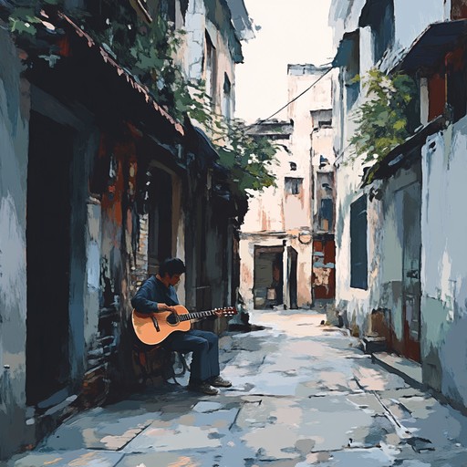 This composition weaves the tales of urban landscapes with the heart and simplicity of folk music. Expressive acoustic guitar tones tell stories of everyday victories and struggles. The dynamic interplay of rhythm and melody brings the bustling energy of the city together with the serene introspective moments experienced within it.