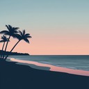 calypso instrumental capturing serene sunset over peaceful ocean shore.