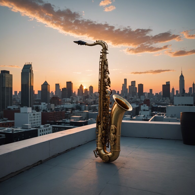 As the city lights flicker on, a soulful saxophone melody dances over a plush backdrop of smooth new jack swing beats, creating a tranquil yet emotionally engaging soundscape. This track is a bridge between eras, enveloping the listener in a blanket of warmth and familiarity, ideal for unwinding after a long day.